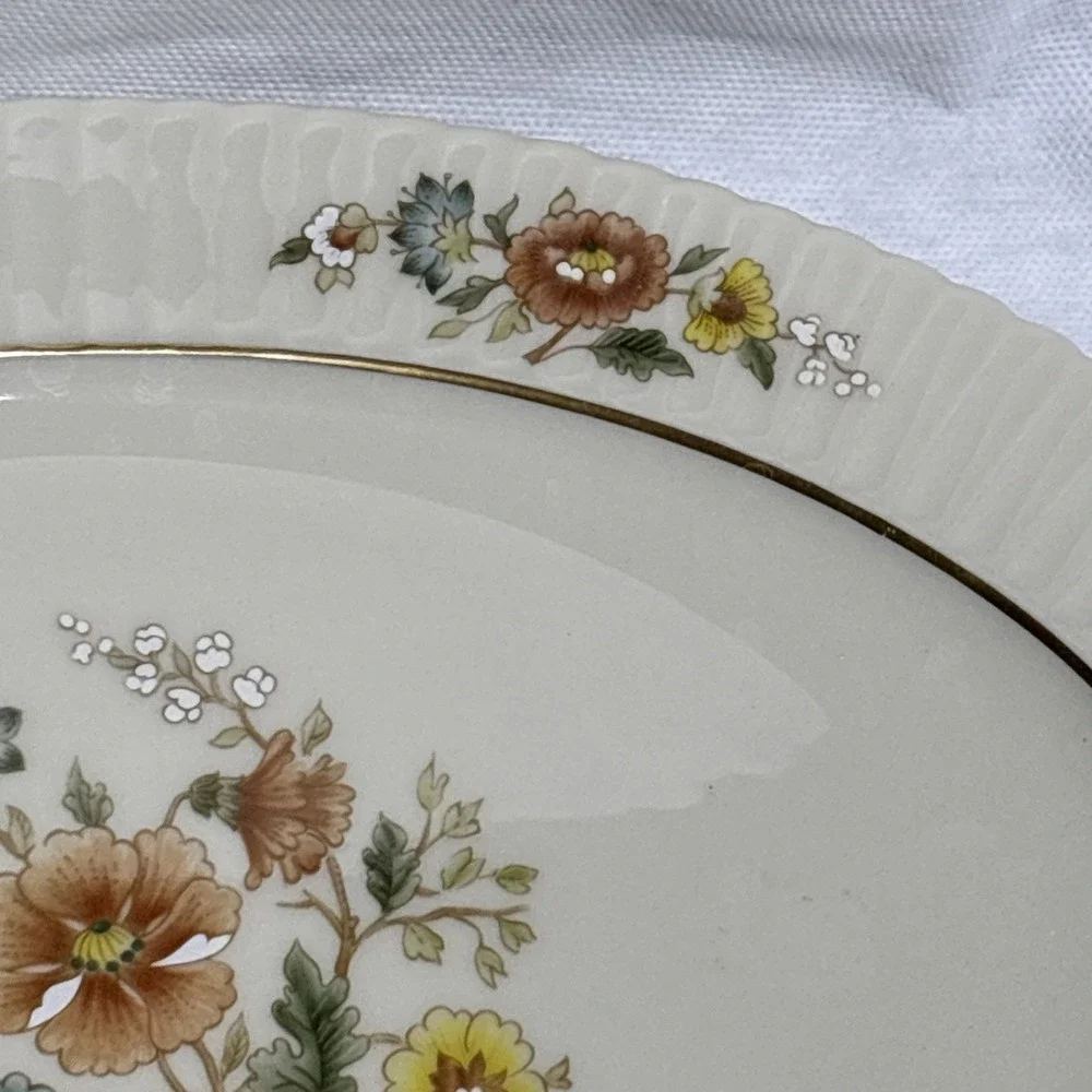 Vintage Lenox Temple Blossom Oval Serving Platter 13.5 x10